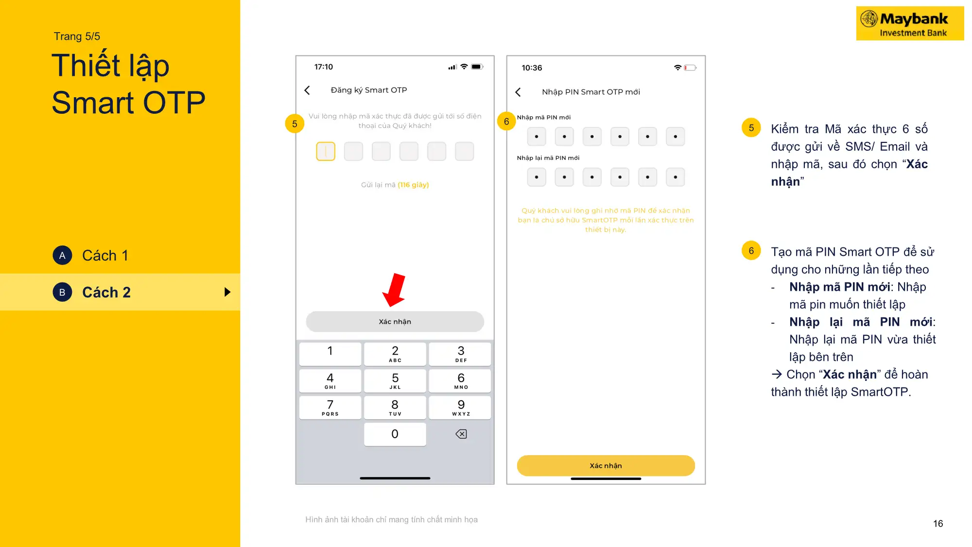 Thiết lập Smart OTP